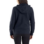 Women's Carhartt FR Relaxed Fit Full Zip Hooded Sweatshirt | Navy