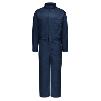 Men's Bulwark Lightweight Excel FR ComforTouch Premium Insulated Coverall | Navy