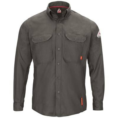 Men's Bulwark FR iQ Series Comfort Woven Lightweight Shirt | Dark Grey