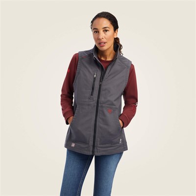 Women's Ariat FR DuraLight Stretch Canvas Vest | Iron Grey