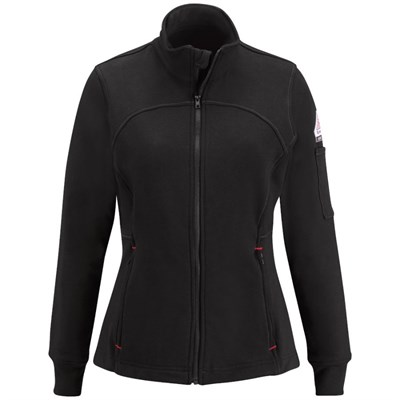 Women's Bulwark FR Fleece Zip-Up Jacket | Black