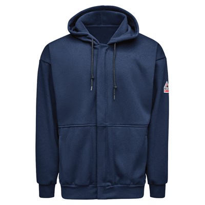 Men's Bulwark FR Full Zip Hooded Fleece | Navy