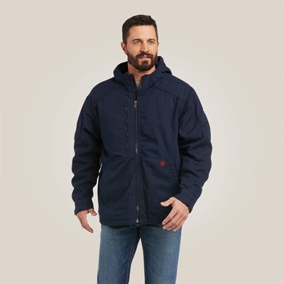 Men's Ariat FR DuraLight Stretch Canvas Jacket | Navy