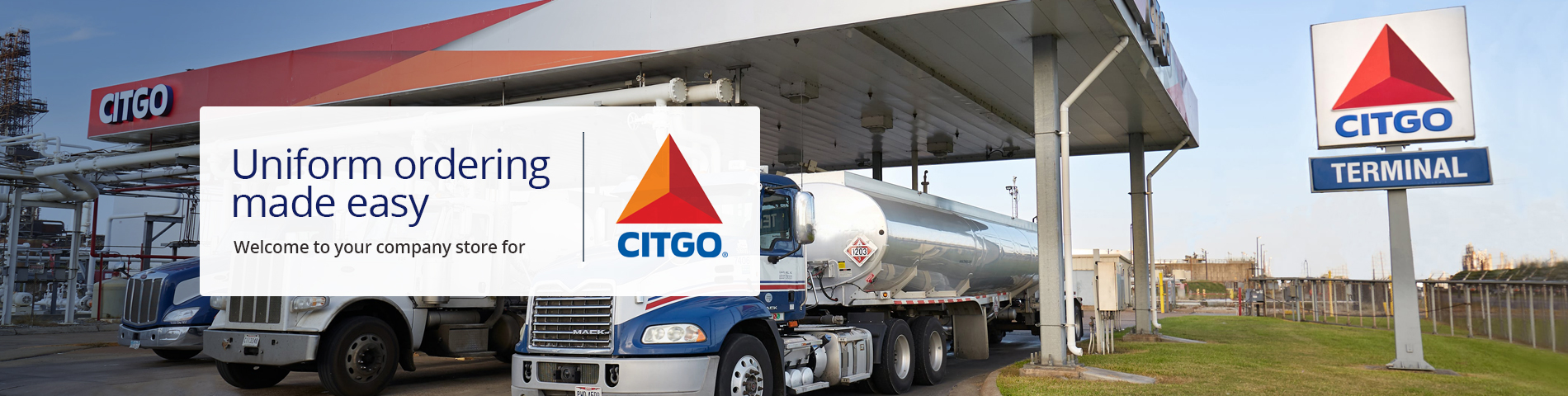 Uniform ordering made easy Welcome to your company store for Citgo Terminals and Pipeline